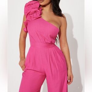 NWT Brand new Hot pink jumpsuit